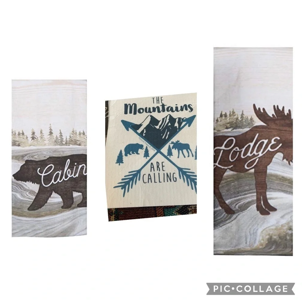 Kay Dee Designs Cabin, Lodge, The-mountains are calling Kitchen Dish Towels!